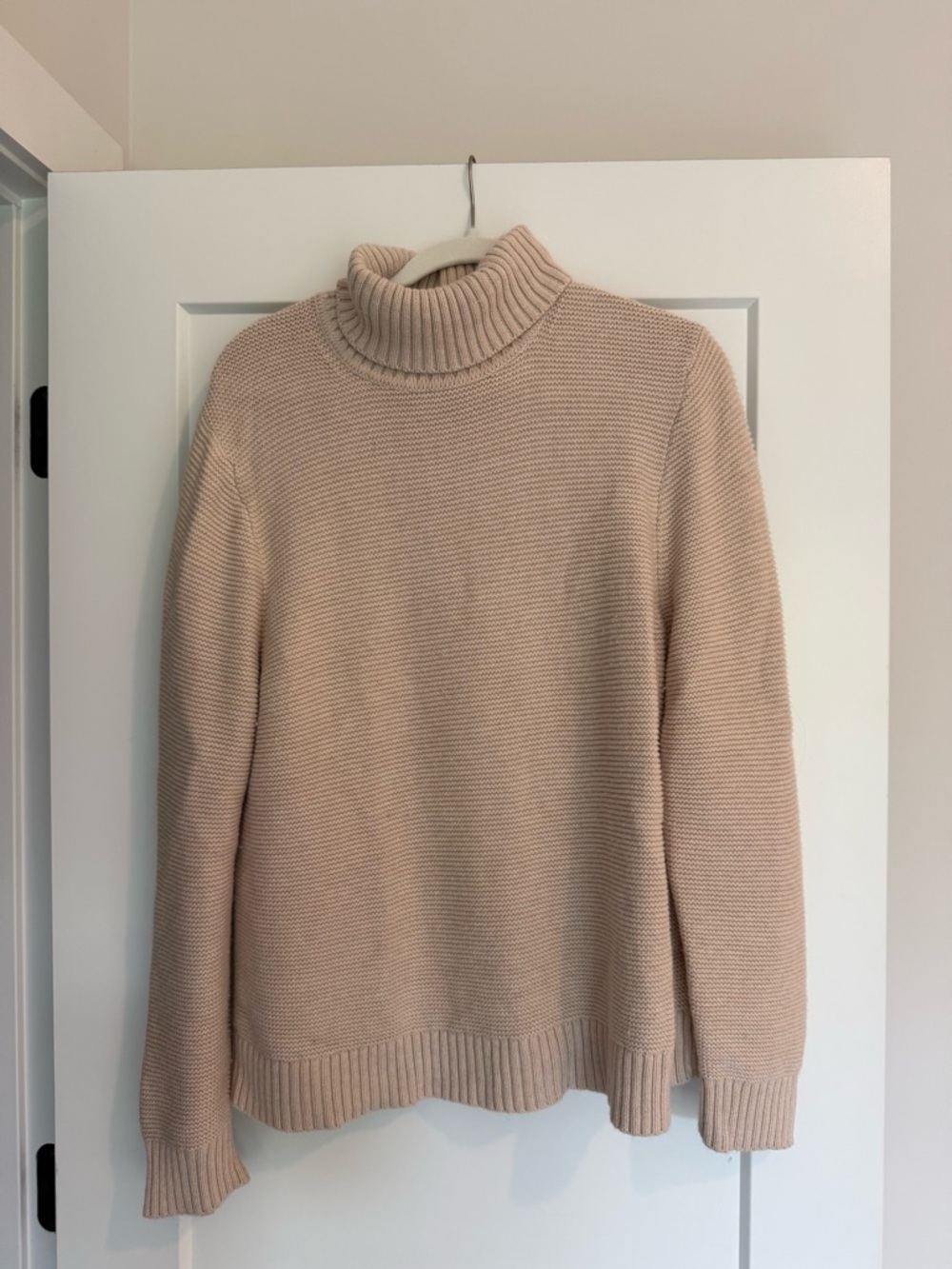 Jcrew Cream Turtleneck Sweater for Women